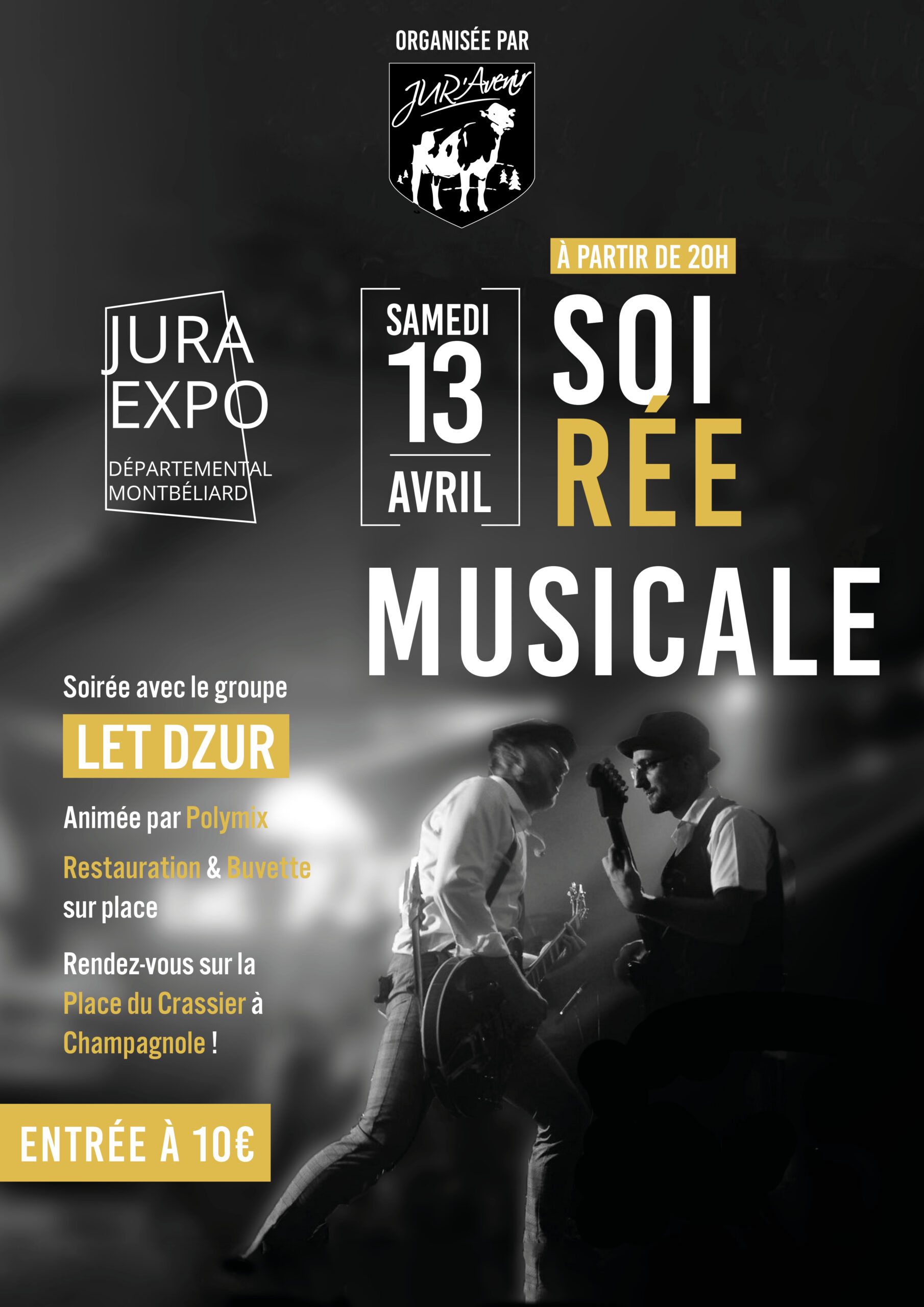 Affiche Soirée musicale JURA EXPO